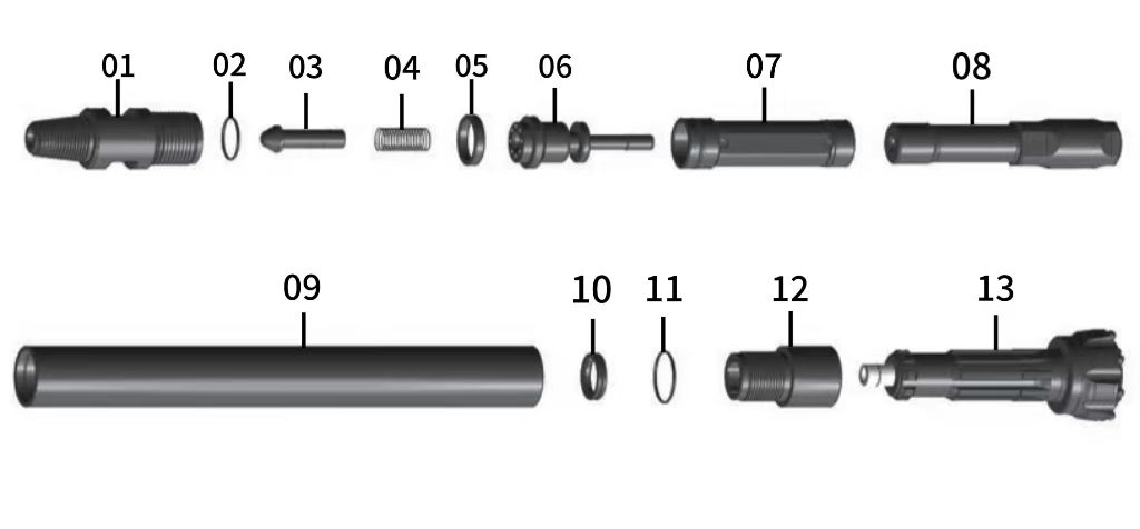 DTH Hammer And Drill Bit For Mining DHD3.5 bits