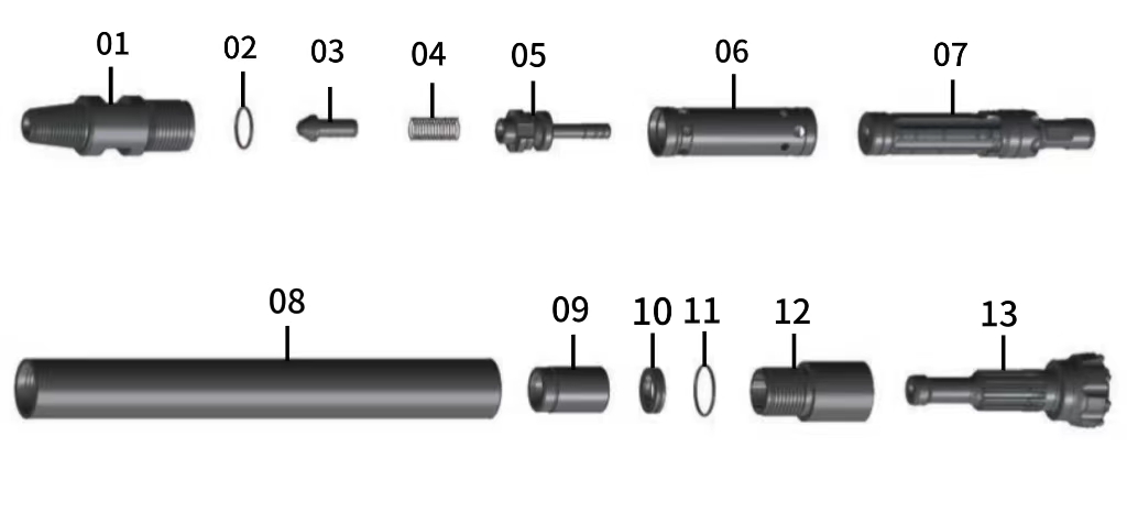 Hot Sale M40 Mission Series High Pressure  DTH Hammer for Drilling Hard Rock in Stock